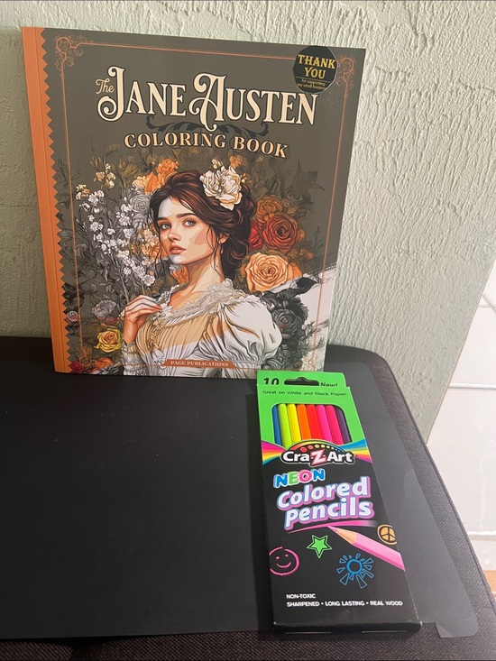 Other - The Jane Austen Coloring Book with Neon Colored Pencils